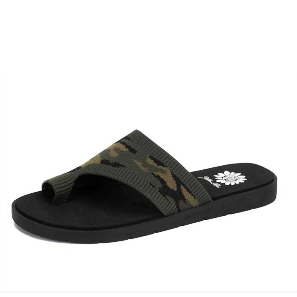 NEW YELLOWBOX women's trendsetting flipflop in camo